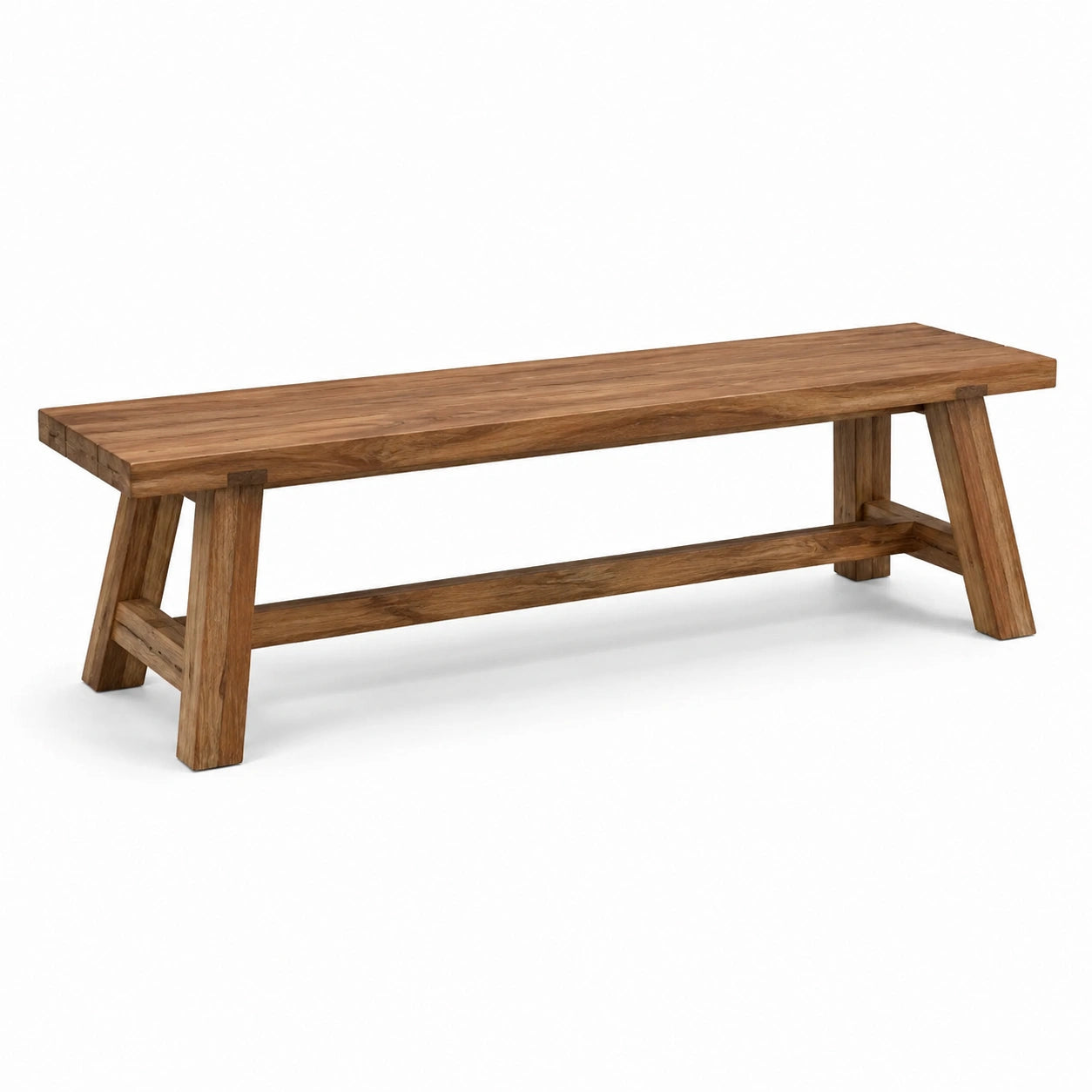 Massivholzbank Eiche 180x40x45 cm Braun