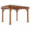Pergola aus Kiefernholz Braun 300x400x250cm