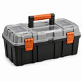Werkzeugkiste Kunststoff Polypropylen Schwarz/Orange/Grau 55cm