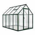 Aluminium Gewächshaus mit Polycarbonatplatten Grün 250x190x195 cm